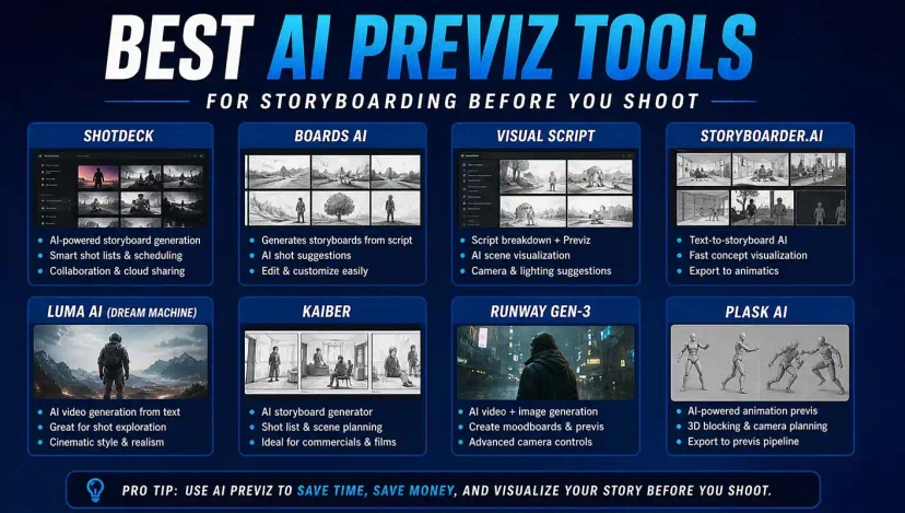 Best AI Previz Tools for Storyboarding Before You Shoot